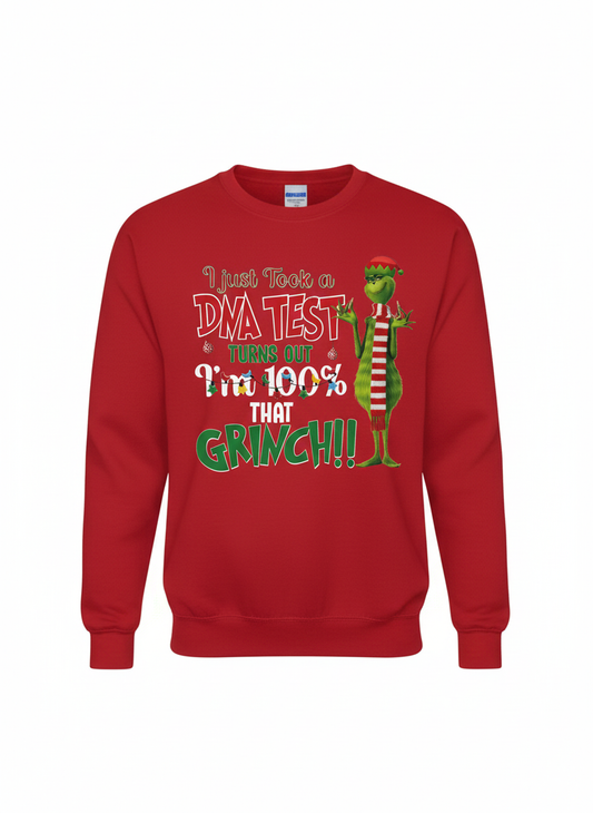 Grinchmas DNA Test Crewneck Sweater
