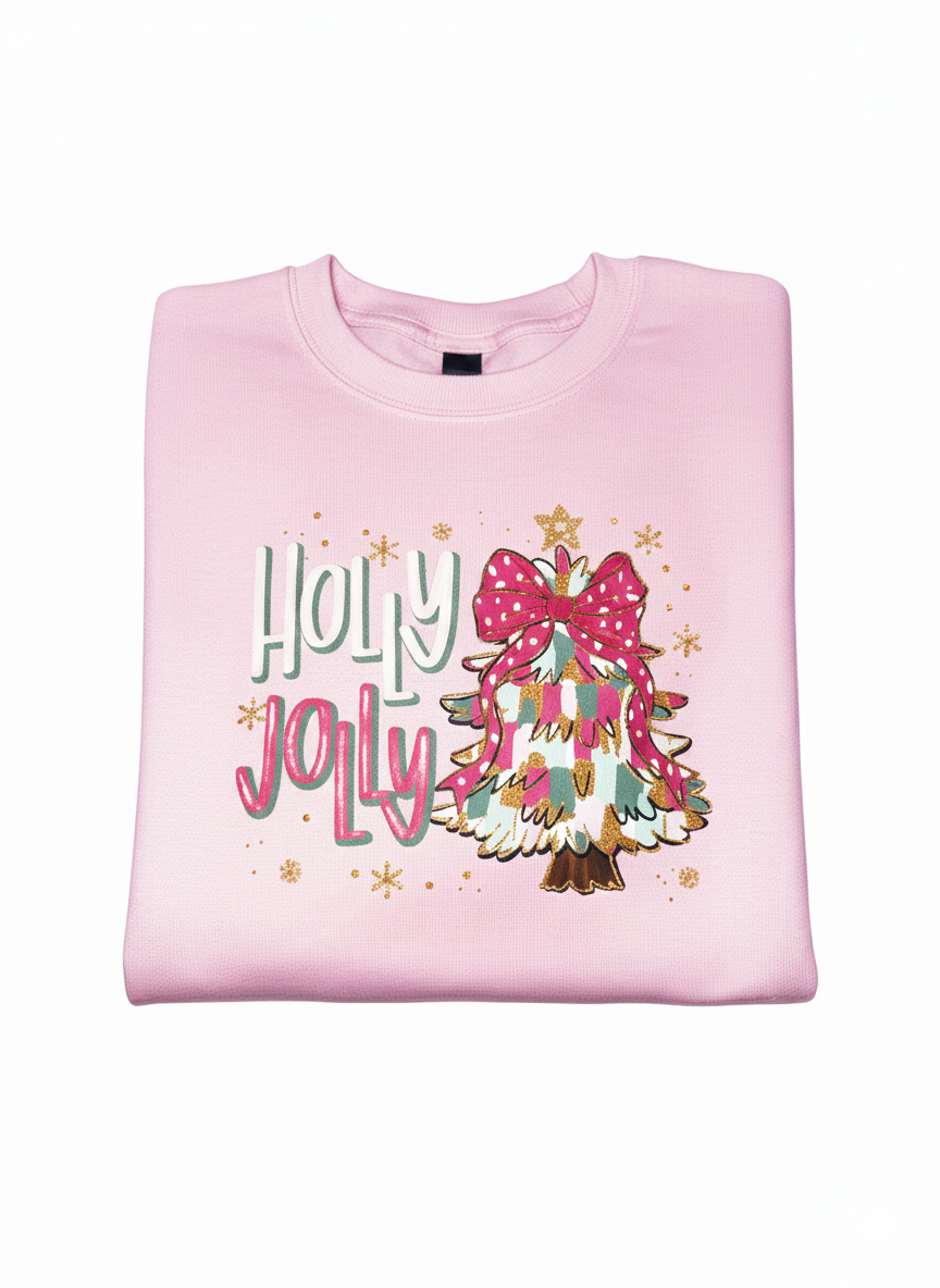 Pink Christmas Crewneck Sweater Collection