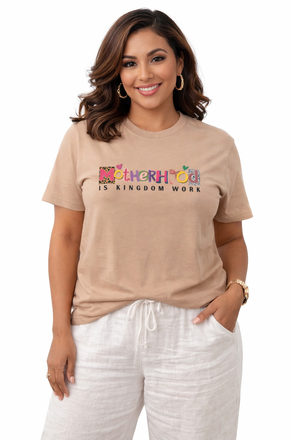 T-shirt | Motherhood is Kingdom Work - Dusty Rose