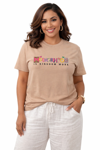 T-shirt | Motherhood is Kingdom Work - Dusty Rose