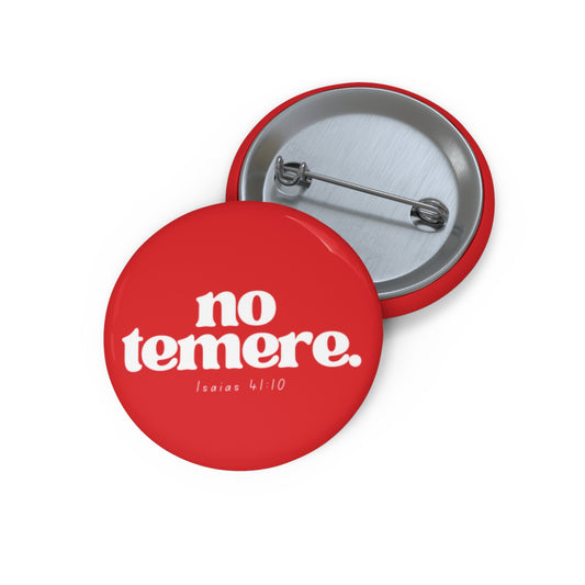 No Temere | Red Pin Buttons