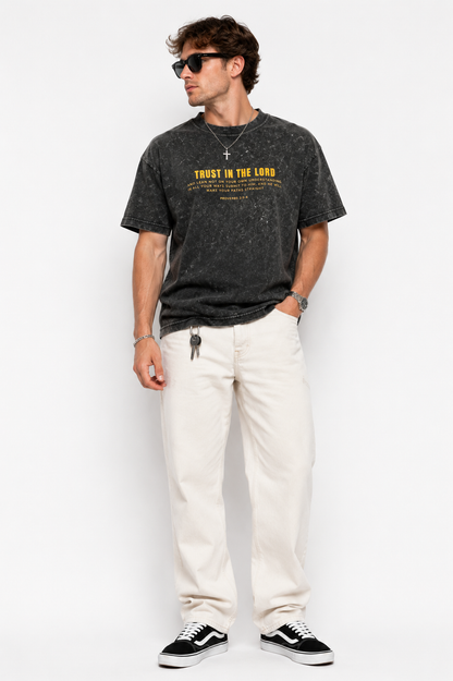 T-shirt | Trust in the Lord - Full Bible Verse (Yellow Lettering)