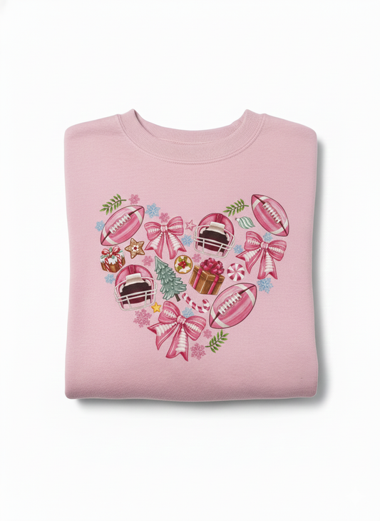 Football Lover Christmas Crewneck Sweater