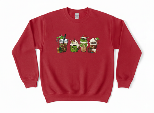 Grinchas Coffee Lovers Crewneck Sweater