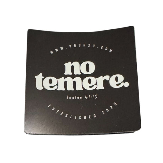 Sticker | No Temere,  Isaiah 41:10 - Black