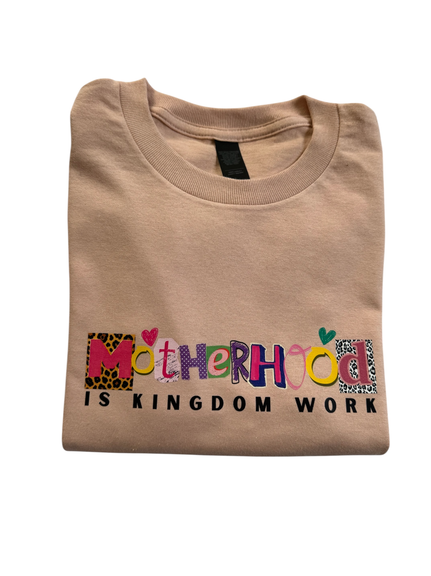 T-shirt | Motherhood is Kingdom Work - Dusty Rose
