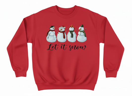 Four Snowmen Christmas Crewneck Sweater